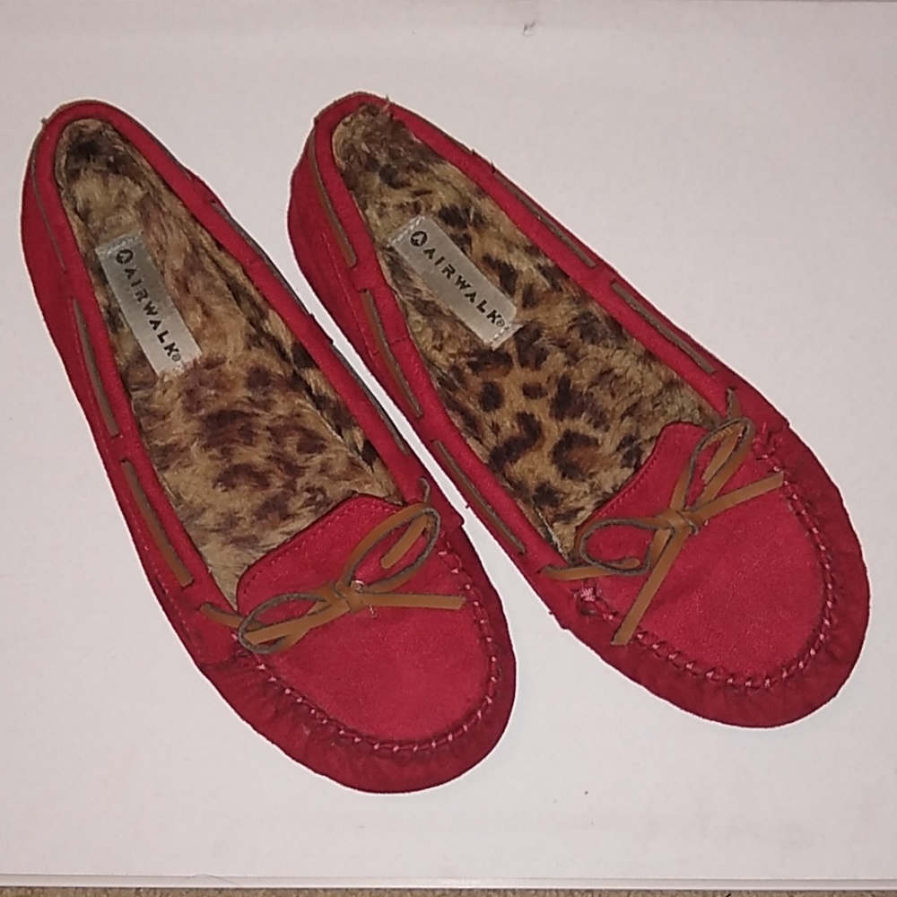 Airwalk Red Moccasins